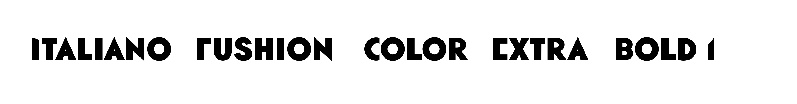 Italiano Fushion Color Extra Bold 1